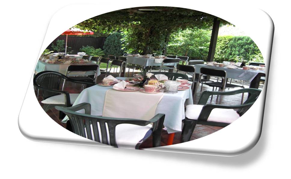 Biergarten Bestuhlung